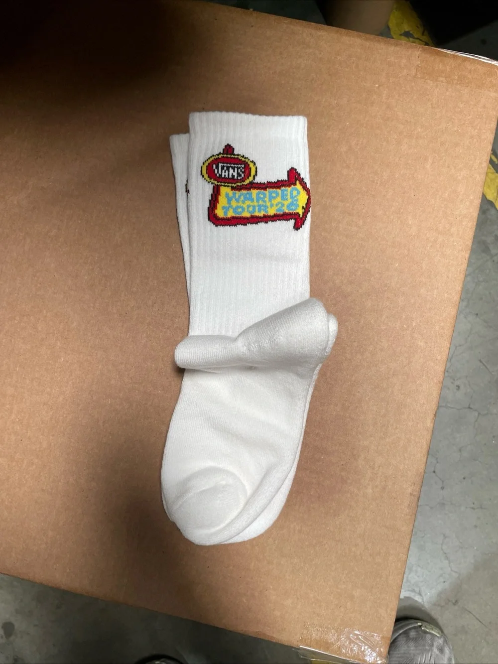 Vans Warped Tour 2026 White Socks Merch
